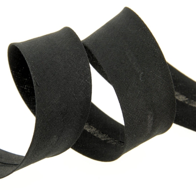 Biais replié 30 mm noir
