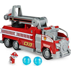 CAMION DE POMPIERS TRANSFORMABLE MARCUS - Camion Géant Interactif Pat Patrouille - Véhicule avec Transformation Et Figurine Chiot Marcus, Modèle réduit de voiture precio