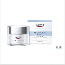 Eucerin® Aquaporin Active hydratation intense longue durée peaux sèches características