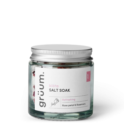 grüum blöta Rose Petal and Rosemary Bath Salt Soak 120g características