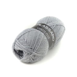Pelote de fil à tricoter Plassard Layette Plus gris moyen características
