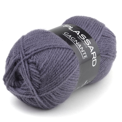 Pelote de laine gagnante violet foncé - Plassard