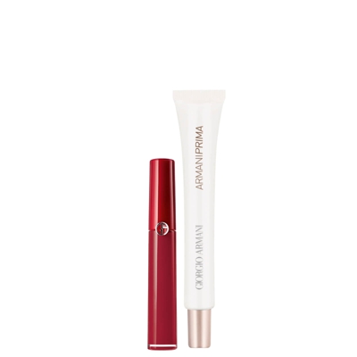 Armani Lip Maestro Matte Liquid Lipstick & Lip Prime Bundle (Various Shades) - 509