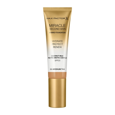 Max Factor Miracle Touch Second Skin 30ml (Various Shades) - Medium/Tan