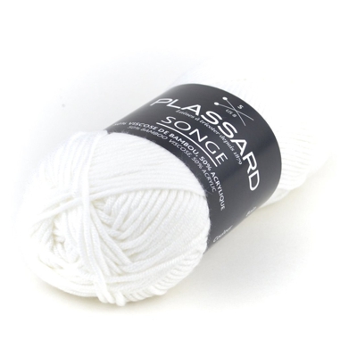 Pelote de laine Plassard Songe blanc optique