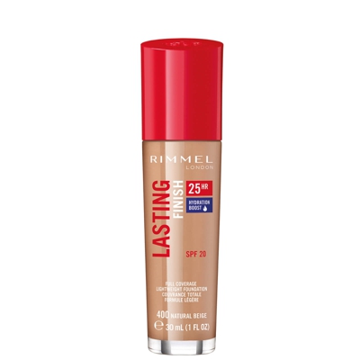 Fond de teint Lasting Finish 25 Hour avec Sérum Comfort Rimmel 30 ml (disponible en plusieurs teintes) - Natural Beige