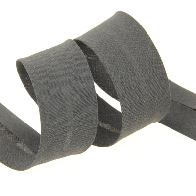 Biais replié 30 mm gris anthracite
