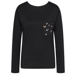 TRIUMPH top manches longues en coton Lounge Me Cotton