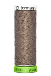 Bobine de fil recyclé rPET 100m universel / points déco fins marron clair 199 - Gutermann características