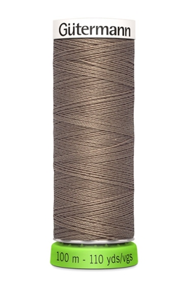 Bobine de fil recyclé rPET 100m universel / points déco fins marron clair 199 - Gutermann