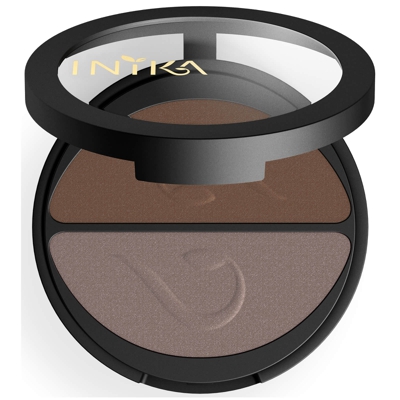 Duo d'Ombres à Paupières Compactes Minérales INIKA – Choc Coffee