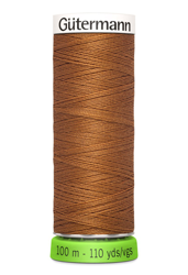 Bobine de fil recyclé rPET 100m universel / points déco fins ocre 448 - Gutermann características