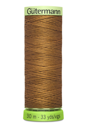 Bobine de fil recyclé rPET 30m décorations et surpiqures marron ocre - Gutermann en oferta