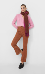Stradivarius Cardigan Tressé Rose Bonbon L precio