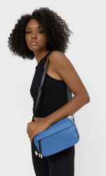 Stradivarius Sac À Bandoulière En Tissu Bleu 103 en oferta