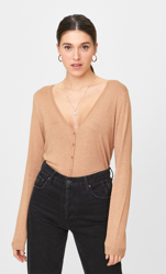 Stradivarius Cardigan Basic Beige S características