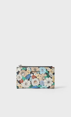 Stradivarius Porte-Monnaie Basique Imprimé Noir 103