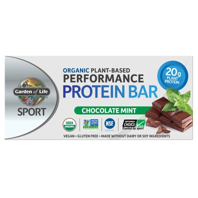 Barre Protéinée Sport Organic Plant-Based - Menthe au Chocolat - 12 Bars