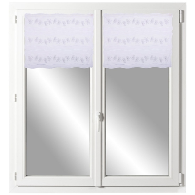 Voilage modulable organza blanc