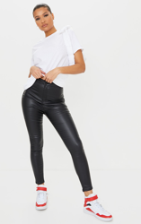 Jean skinny enduit noir, Noir características