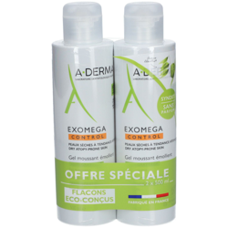 A-Derma Exomega Control Gel moussant émollient visage corps en oferta