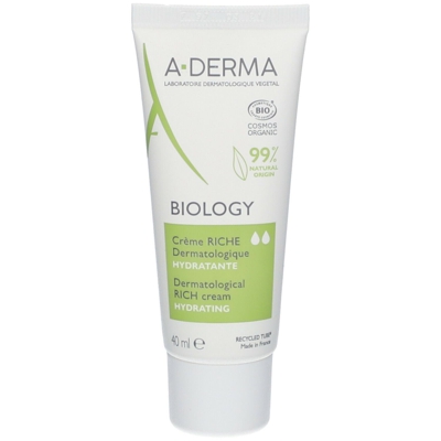A-Derma Biology Crème riche dermatologique hydratante