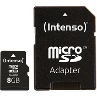 8GB MicroSDHC mémoire flash 8 Go Classe 10, Carte mémoire