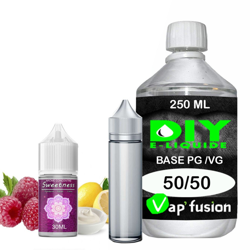 Pack e-liquide DIY Facile Sweetness arôme concentré - Base PG/VG 250ML + Flacon vide 50 ml precio