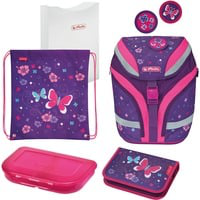 SoftFlex Plus Butterfly Ensemble de cartables Fille Polyester Rose, Violet precio