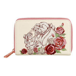 PORTE MONNAIE BELLE FLOWERS / LA BELLE ET LA BETE / LOUNGEFLY en oferta