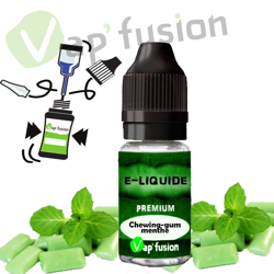 E liquide chewing-gum menthe 10ml Vapfusion precio