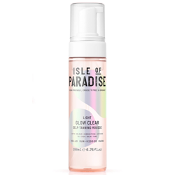 Isle of Paradise Glow Clear Self-Tanning Mousse - Light 200ml en oferta