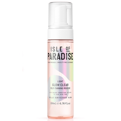 Isle of Paradise Glow Clear Self-Tanning Mousse - Light 200ml