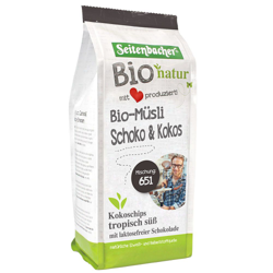 Seitenbacher® Bio Muesli Chocolat & Noix de coco características
