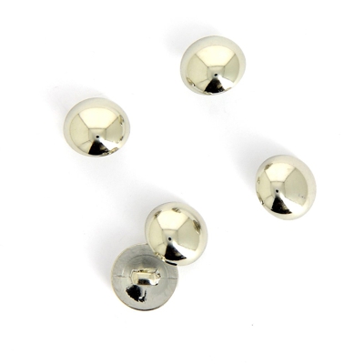 Boutons manchettes argentés à queue 15 mm