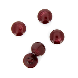 Boutons ronds à queue bordeaux 15 mm en oferta