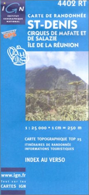 Carte de randonnée : St-Denis (Série Top 25)
