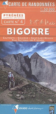 Carte de randonnées Pyrénées - Bigorre