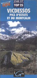 Carte de randonnée : Vicdessos - Pics d'Estats - Montcalm (Série Top 25) en oferta