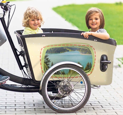 Autocollant Velo Photo personnalisée pour vélo cargo