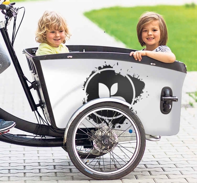 Autocollant Velo Logo personnalisé pour vélo cargo