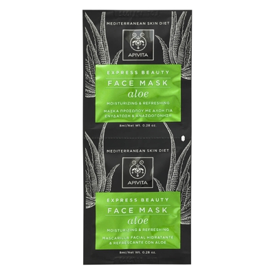 Masque Visage Hydratant Express APIVITA 2 x 8 ml – Aloe