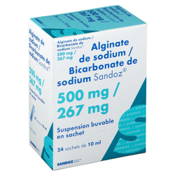 Alginate de sodium / Bicarbonate de sodium Sandoz® precio