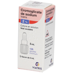 Cromoglicate de sodium Mylan 2 % collyre en solution precio