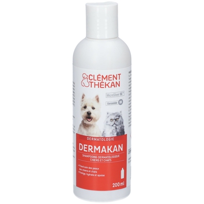 Clément Thékan Dermakan Shampoing dermatologique pour chien et chat