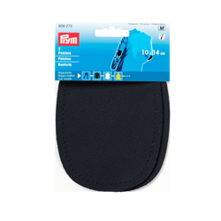 Renforts cuir à coudre bleu foncé en oferta