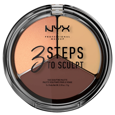 Palette NYX Professional Makeup 3 Steps to Sculpt Face - Medium