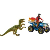 Fuite Sur Quad Face Au Vélociraptor, Figurine en oferta