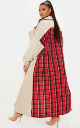 PLT Plus - Trench gris pierre à parties contrastées, Gris Pierre en oferta