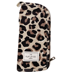 The Flat Lay Co. Standing Brush Case - Leopard Print en oferta